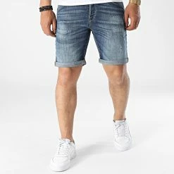 De gros 👏 Short Jean Rick Fox Bleu Denim de Jack And Jones 👍 6 De gros 👏 Short Jean Rick Fox Bleu Denim de Jack And Jones 👍 -Jack And Jones Soldes jack and jones 318165 12201631 BLUE DENIM 20220510T141308 03