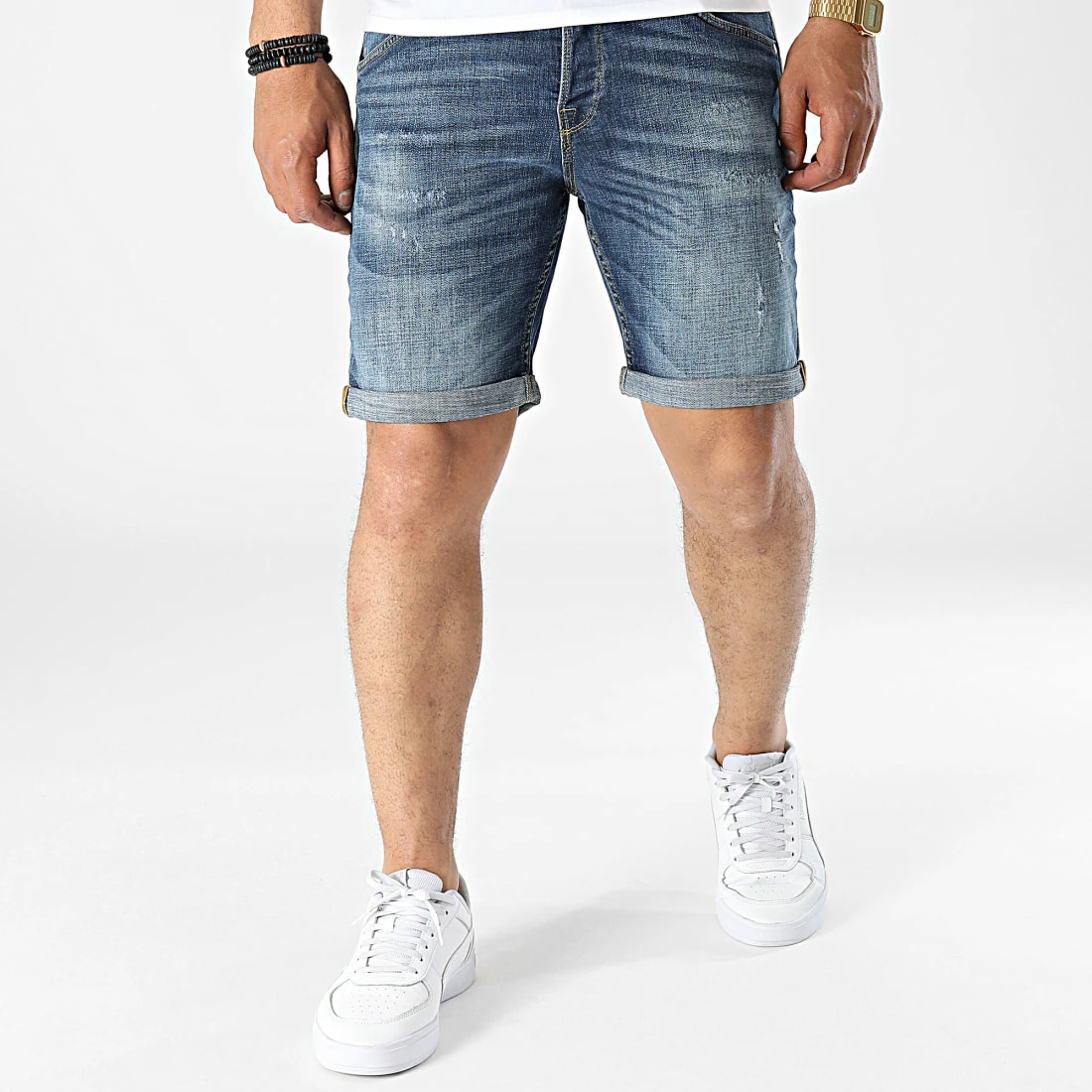 De gros 👏 Short Jean Rick Fox Bleu Denim de Jack And Jones 👍 3 De gros 👏 Short Jean Rick Fox Bleu Denim de Jack And Jones 👍 – Image 3