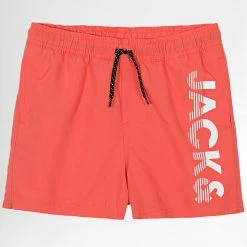 Meilleure vente 🤩 Short De Bain Enfant Crete Orange de Jack And Jones 🌟