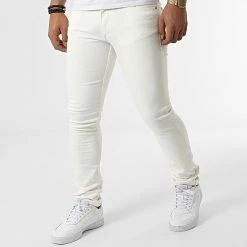 Remise 🥰 Jean Slim Glenn Blanc de Jack And Jones 😍