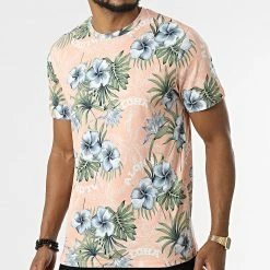 De gros 💯 Tee 👚 Shirt Venice Corail Clair Floral de Jack And Jones 👍