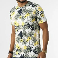 Meilleure affaire 🌟 Tee 👚 Shirt Venice Blanc Floral de Jack And Jones ✨ -Jack And Jones Soldes jack and jones 319177 12209845 CLOUD DANCER 20220518T143212 03