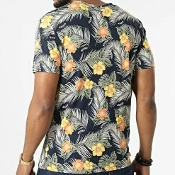 Grosses soldes ✔️ Tee 👚 Shirt Venice Bleu Marine Floral de Jack And Jones 😀 -Jack And Jones Soldes jack and jones 319178 12209845 NAVY BLAZER 20220518T143421 04