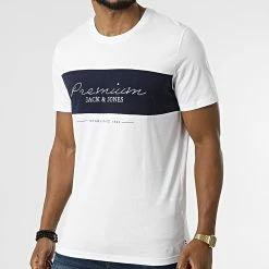 Sortie 😍 Tee 👚 Shirt Wider Blanc de Jack And Jones ✔️