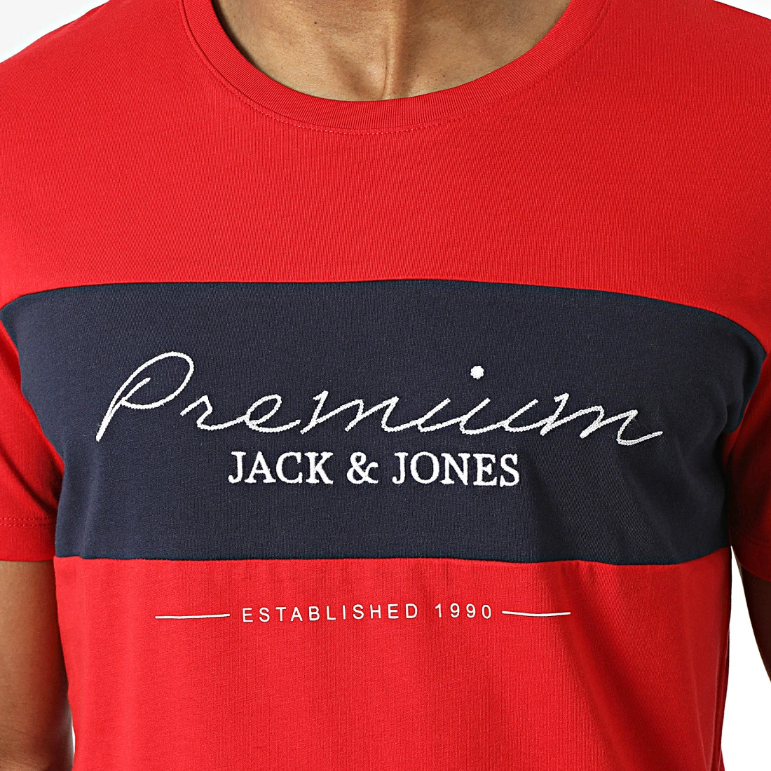 Tout neuf ❤️ Tee 👕 Shirt Wider Rouge de Jack And Jones ⭐ 2 Tout neuf ❤️ Tee 👕 Shirt Wider Rouge de Jack And Jones ⭐ – Image 2