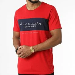 Tout neuf ❤️ Tee 👕 Shirt Wider Rouge de Jack And Jones ⭐ 6 Tout neuf ❤️ Tee 👕 Shirt Wider Rouge de Jack And Jones ⭐ -Jack And Jones Soldes jack and jones 319185 12218514 TANGO RED 20220518T143503 03