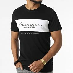 Vente flash ⭐ Tee 👕 Shirt Wider Noir de Jack And Jones 🥰 -Jack And Jones Soldes jack and jones 319187 12218514 BLACK 20220518T142546 03