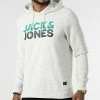 Tout neuf 🎁 Sweat Capuche Wallace Beige Chiné de Jack And Jones 🧨