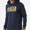 Bon marché 🥰 Sweat Capuche Wallace Bleu Marine de Jack And Jones 🔔