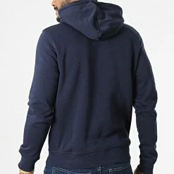 Bon marché 🥰 Sweat Capuche Wallace Bleu Marine de Jack And Jones 🔔 -Jack And Jones Soldes jack and jones 319200 12213291 NAVY BLAZER 20220518T143331 04