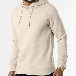 Sortie 🛒 Sweat Capuche Booster Beige de Jack And Jones ⭐