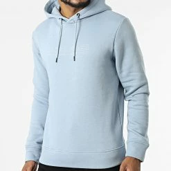 Le moins cher 😀 Sweat Capuche Booster Bleu Clair de Jack And Jones ✔️