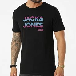 Meilleur prix ✔️ Tee 👕 Shirt Seth Noir de Jack And Jones 😉