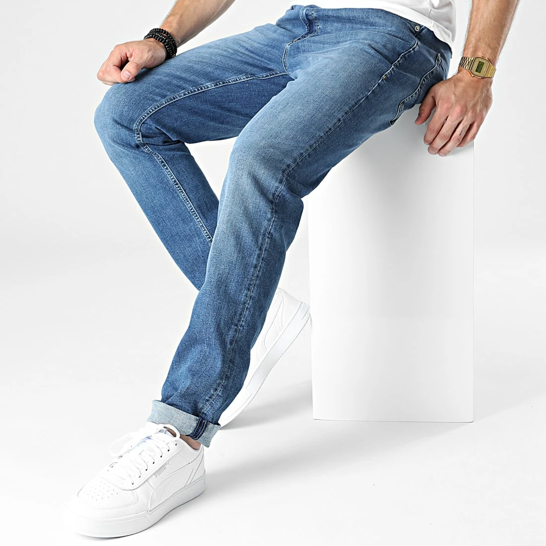 Top 10 🔔 Jean Regular Fit Clark Original Bleu Denim de Jack And Jones 😍 3 Top 10 🔔 Jean Regular Fit Clark Original Bleu Denim de Jack And Jones 😍 – Image 3