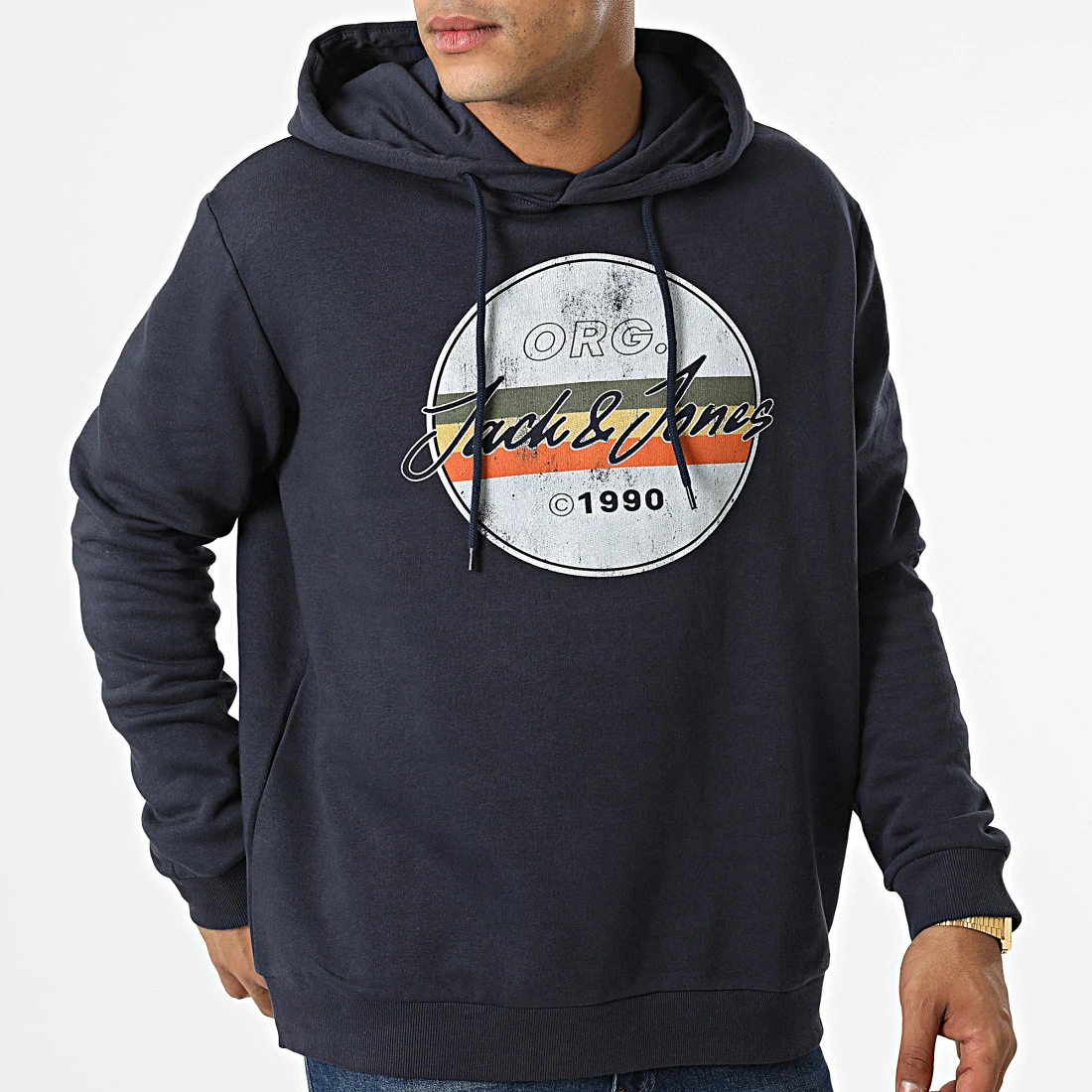 Meilleur prix ❤️ Sweat Capuche Brady Bleu Marine de Jack And Jones 🤩 3 Meilleur prix ❤️ Sweat Capuche Brady Bleu Marine de Jack And Jones 🤩 – Image 3