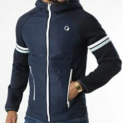 Meilleur prix 👍 Veste Zippée Capuche Logan Hybrid 12205616 Bleu Marine de Jack And Jones 🌟 6 Meilleur prix 👍 Veste Zippée Capuche Logan Hybrid 12205616 Bleu Marine de Jack And Jones 🌟 -Jack And Jones Soldes jack and jones 322554 12205616 NAVY BLAZER 20220620T154554 03