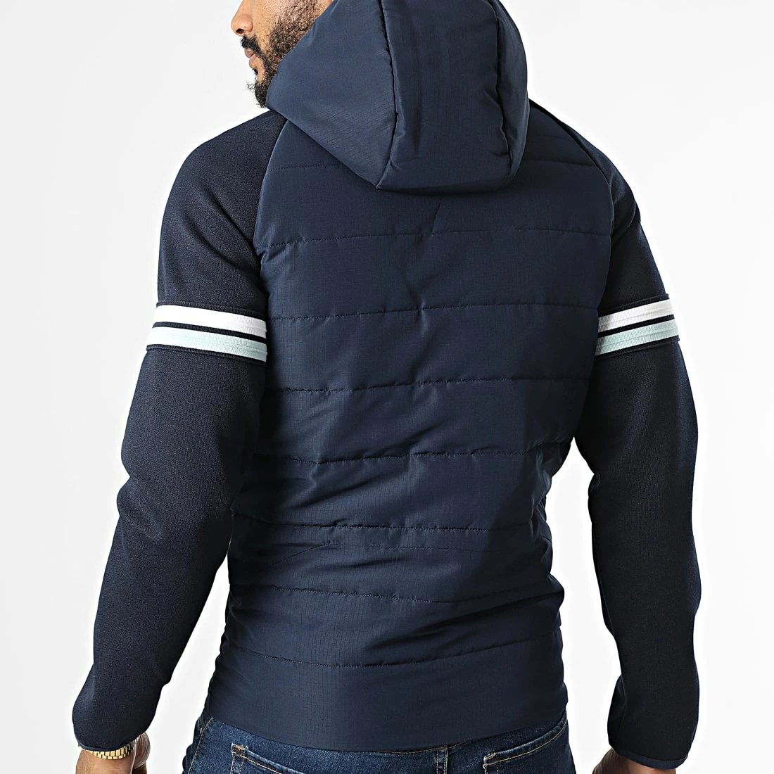 Meilleur prix 👍 Veste Zippée Capuche Logan Hybrid 12205616 Bleu Marine de Jack And Jones 🌟 4 Meilleur prix 👍 Veste Zippée Capuche Logan Hybrid 12205616 Bleu Marine de Jack And Jones 🌟 – Image 4
