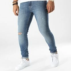 Bon marché 🔥 Jean Slim Pete Original Bleu Denim de Jack And Jones 🔥