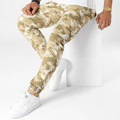 Promo 🔥 Jogger Pant Paul Flake AKM 542 Beige Camouflage de Jack And Jones 🤩 -Jack And Jones Soldes jack and jones 322776 12205387 SAND 20220614T142749 03