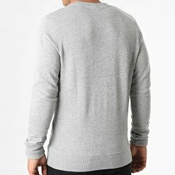 Nouveau 👍 Sweat Crewneck Venice Branding Gris Chiné de Jack And Jones ✔️ -Jack And Jones Soldes jack and jones 322881 12209777 LIGHT GREY MEL 20220609T122815 04