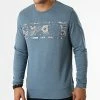 De gros 🛒 Sweat Crewneck Venice Branding Bleu Chiné de Jack And Jones 💯
