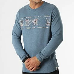 De gros 🛒 Sweat Crewneck Venice Branding Bleu Chiné de Jack And Jones 💯 -Jack And Jones Soldes jack and jones 322887 12209777 BLUEFIN 20220614T143704 03