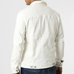 Budget 💯 Veste Jean Alvin AKM 055 Beige Clair de Jack And Jones 🛒 -Jack And Jones Soldes jack and jones 322891 12209569 WHITE DENIM 20220610T144350 04