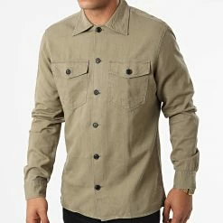 Remise 🤩 Surchemise Luvance Vert Kaki de Jack And Jones ⭐