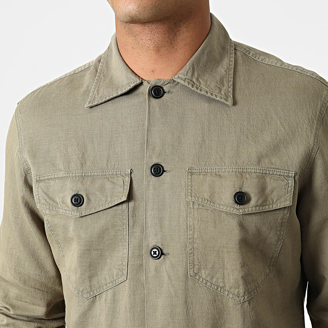 Remise 🤩 Surchemise Luvance Vert Kaki de Jack And Jones ⭐ 2 Remise 🤩 Surchemise Luvance Vert Kaki de Jack And Jones ⭐ – Image 2