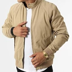 Les meilleures critiques de 🔔 Veste Zippée Lusteve Harrigton Beige de Jack And Jones 🔥