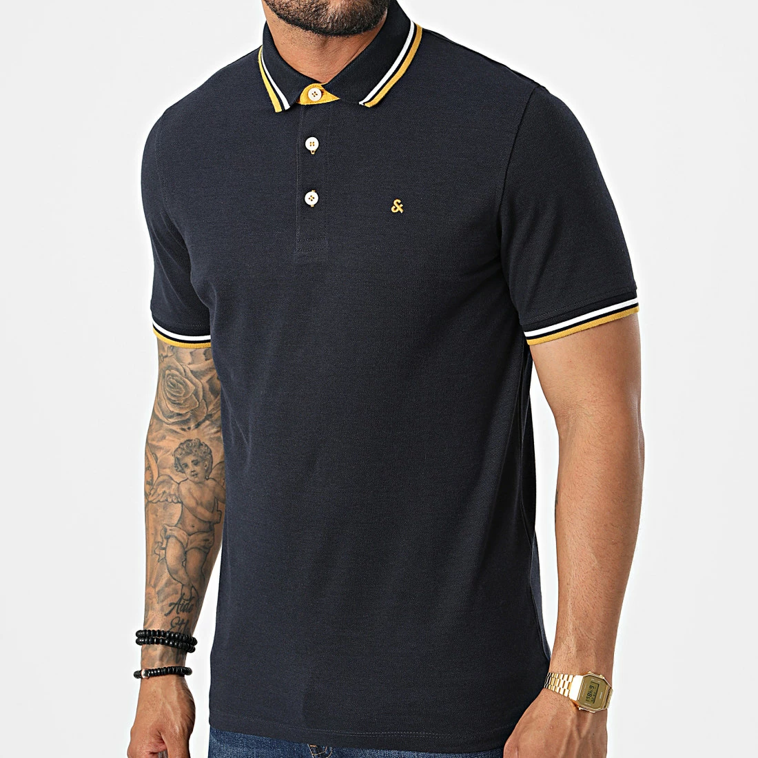 Tout neuf 😍 Polo Manches Courtes Paulos 12136668 Bleu Marine de Jack And Jones 😀 1 Tout neuf 😍 Polo Manches Courtes Paulos 12136668 Bleu Marine de Jack And Jones 😀