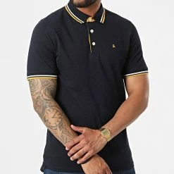 Tout neuf 😍 Polo Manches Courtes Paulos 12136668 Bleu Marine de Jack And Jones 😀 6 Tout neuf 😍 Polo Manches Courtes Paulos 12136668 Bleu Marine de Jack And Jones 😀 -Jack And Jones Soldes jack and jones 323570 12136668 DARK NAVY PLAY 20220617T154936 03