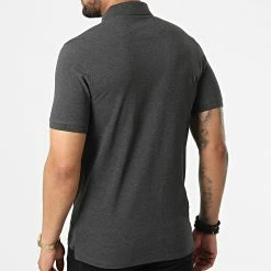 Sortie ✨ Polo Manches Courtes Paulos 12136668 Gris Anthracite de Jack And Jones 🎉 -Jack And Jones Soldes jack and jones 323605 12136668 DARK GRAY MEL TONAL BLAC 20220617T154444 04