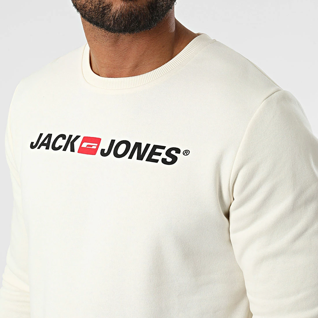 Bon marché 🥰 Sweat Crewneck Corps 12213307 Beige de Jack And Jones ⌛ 2 Bon marché 🥰 Sweat Crewneck Corps 12213307 Beige de Jack And Jones ⌛ – Image 2