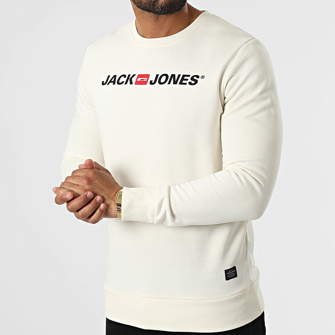 Bon marché 🥰 Sweat Crewneck Corps 12213307 Beige de Jack And Jones ⌛ 3 Bon marché 🥰 Sweat Crewneck Corps 12213307 Beige de Jack And Jones ⌛ – Image 3