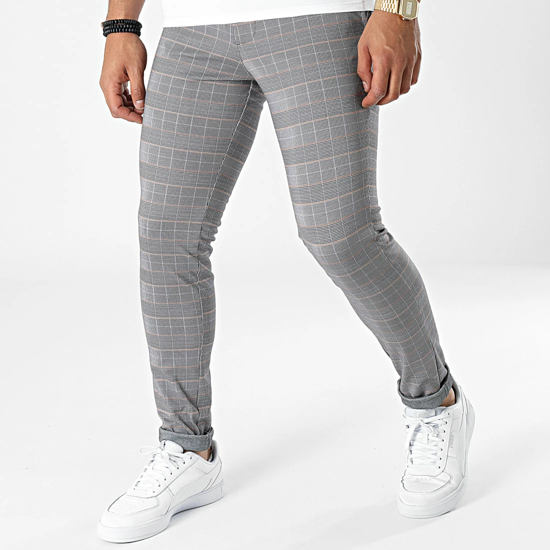 Sortie ✨ Pantalon A Carreaux Marco Phil Gris de Jack And Jones ❤️ 1 Sortie ✨ Pantalon A Carreaux Marco Phil Gris de Jack And Jones ❤️