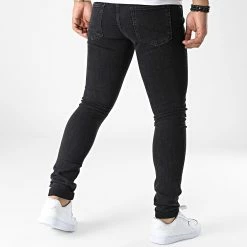 Nouveau 🤩 Jean Skinny Liam Original Noir de Jack And Jones 🔥 -Jack And Jones Soldes jack and jones 326129 12213166 BLACK DENIM 20220706T155624 04