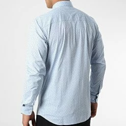 Meilleur prix ✔️ Chemise Manches Longues Blackpool Bleu Clair de Jack And Jones 😀 -Jack And Jones Soldes jack and jones 326136 12215450 CASHMERE BLUE 20220707T160205 04