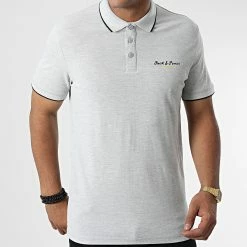 Remise 🔔 Polo A Manches Courtes Berg Gris Chiné de Jack And Jones ✨ 6 Remise 🔔 Polo A Manches Courtes Berg Gris Chiné de Jack And Jones ✨ -Jack And Jones Soldes jack and jones 326153 12215437 LIGHT GREY MEL 20220707T160039 03