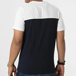 Les meilleures critiques de ❤️ Tee 👚 Shirt Dan Blocking Bleu Marine Blanc de Jack And Jones 🛒 -Jack And Jones Soldes jack and jones 326172 12211245 NAVY BLAZER 20220707T160650 04