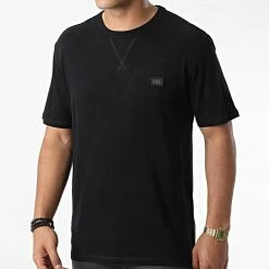 Meilleur prix 🧨 Tee 👚 Shirt Classic Waffle Badge Noir de Jack And Jones 🤩