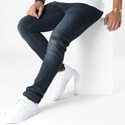 Promo 😍 Jean Slim Glenn Original Bleu Brut de Jack And Jones 🧨 -Jack And Jones Soldes jack and jones 326190 12212775 BLUE DENIM 20220706T160053 03