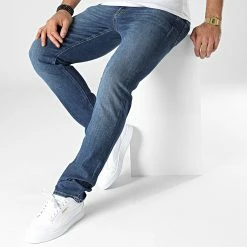 Promo 🧨 Jean Regular Fit Clark Original Bleu Denim de Jack And Jones ✨ -Jack And Jones Soldes jack and jones 326191 12202103 BLUE DENIM 20221118T151912 03