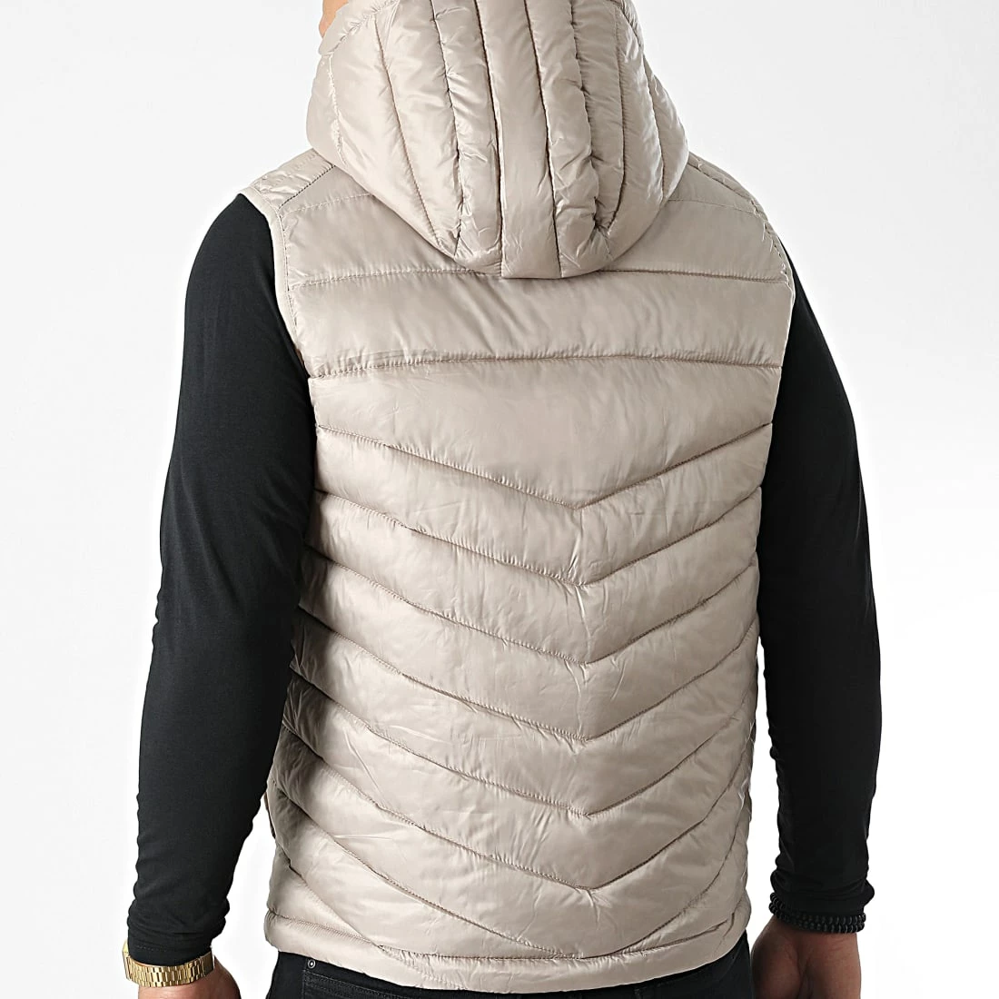 Sortie 💯 Doudoune Capuche Sans Manches Hero Beige de Jack And Jones 🥰 4 Sortie 💯 Doudoune Capuche Sans Manches Hero Beige de Jack And Jones 🥰 – Image 4