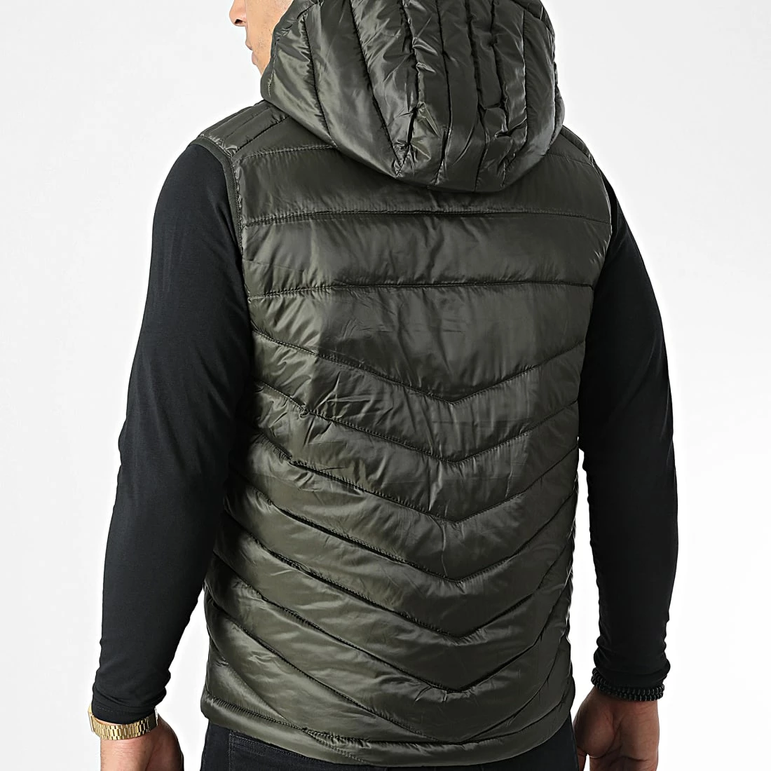 Offres ❤️ Doudoune Capuche Sans Manches Hero Vert Kaki de Jack And Jones 💯 4 Offres ❤️ Doudoune Capuche Sans Manches Hero Vert Kaki de Jack And Jones 💯 – Image 4