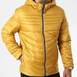 Meilleur prix 🌟 Doudoune Capuche Sans Manches Hero Camel Noir Blanc de Jack And Jones 😀 -Jack And Jones Soldes jack and jones 326203 12211789 RUBBER BLOCKED 20220706T161306 03