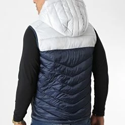 Sortie 🥰 Doudoune Capuche Sans Manches Hero Camel Gris Clair Bleu Marine de Jack And Jones 🥰 -Jack And Jones Soldes jack and jones 326220 12211789 NAVY BLAZER GLACIER 20220706T155337 04