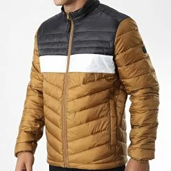 Remise ✨ Doudoune Hero Camel Noir de Jack And Jones 👍