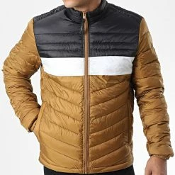 Remise ✨ Doudoune Hero Camel Noir de Jack And Jones 👍 -Jack And Jones Soldes jack and jones 326259 12211788 RUBBER BLOCKED 20220706T161130 3