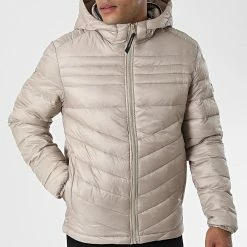 Promo 🧨 Doudoune Capuche Hero Beige de Jack And Jones 🌟 -Jack And Jones Soldes jack and jones 326297 12211785 CROCKERY 20220706T155457 03